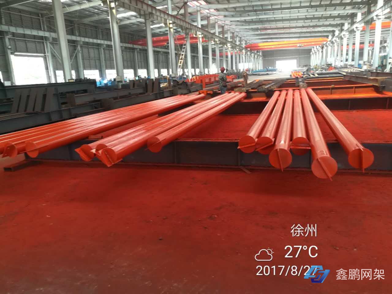 網(wǎng)架加工現(xiàn)場