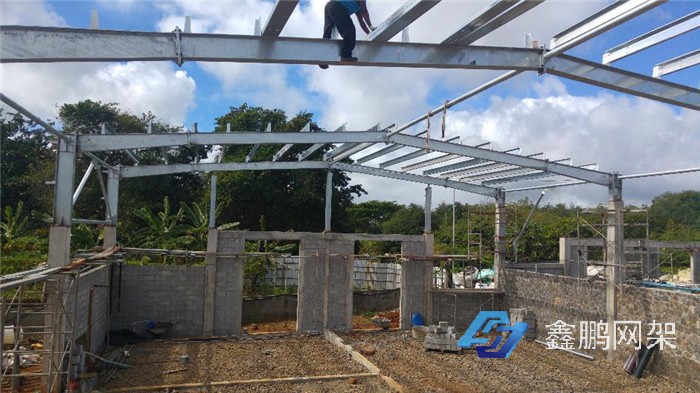 毛里求斯倉庫施工現(xiàn)場